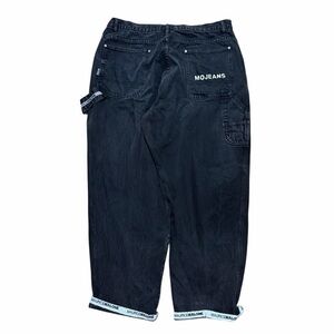 Vintage 90s Maurice Malone Baggy Streetwear Faded Denim Jeans Size 40x30